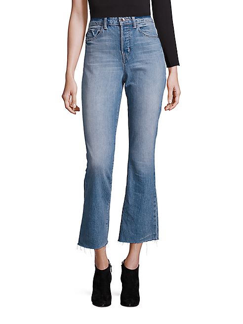 Helmut Lang - High-Rise Cropped Flared Jeans