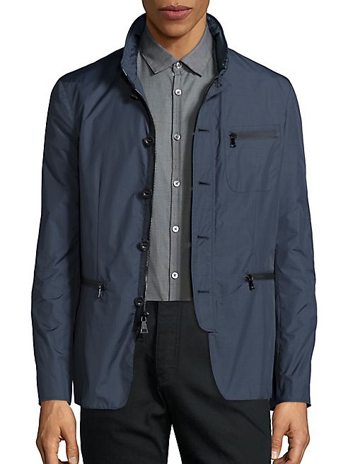 John Varvatos - Slim Zip-Front Jacket