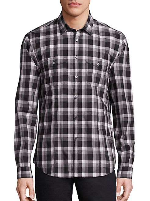 John Varvatos - Cotton Plaid Shirt