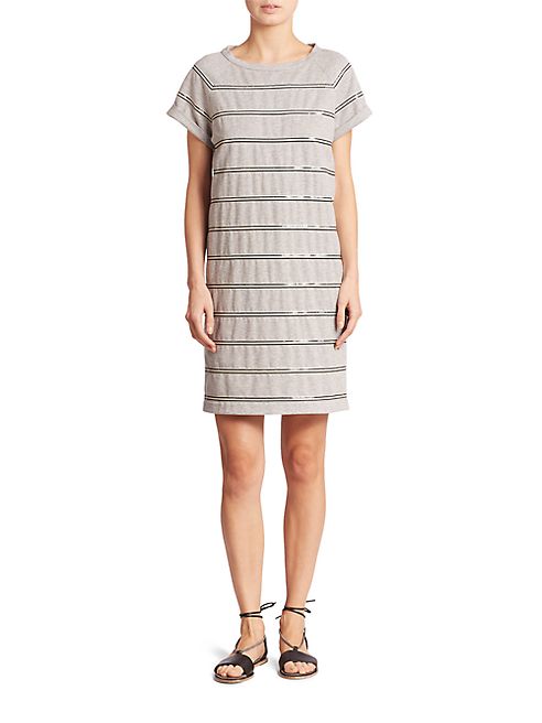 Brunello Cucinelli - Striped Cotton Dress