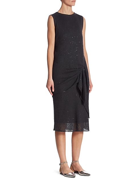 Brunello Cucinelli - Sequin Silk-Blend Dress