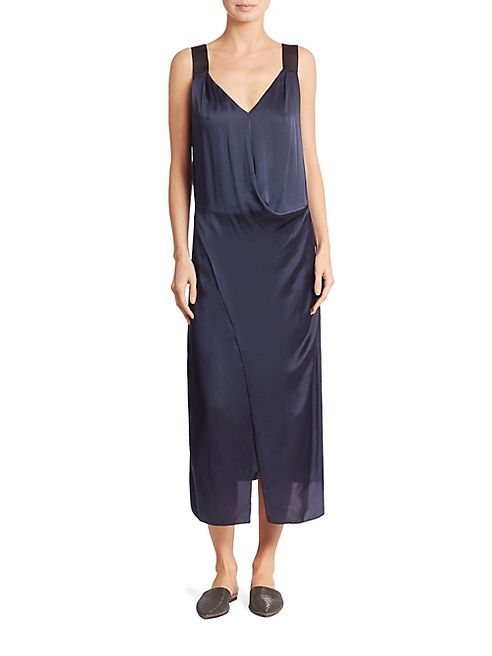 Brunello Cucinelli - Sleeveless Satin Dress