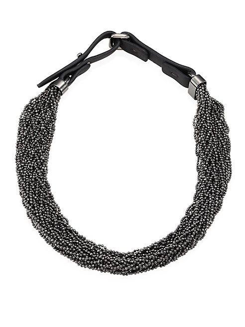 Brunello Cucinelli - Silver Beaded Necklace