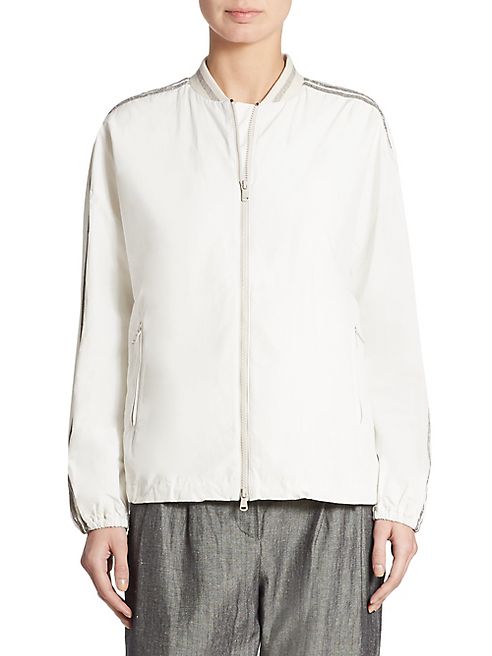 Brunello Cucinelli - Taffeta Bomber Jacket