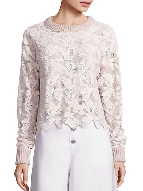 See by Chloé - Knit & Lace Pullover