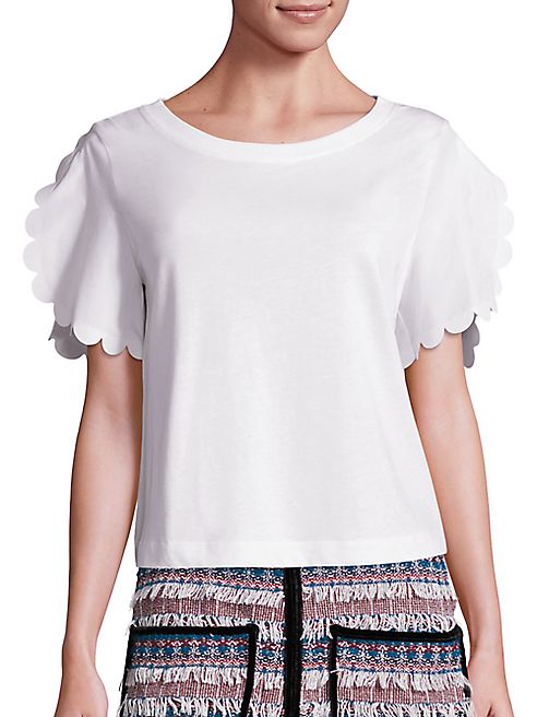 See by Chloé - Scalloped Sleeve Tee