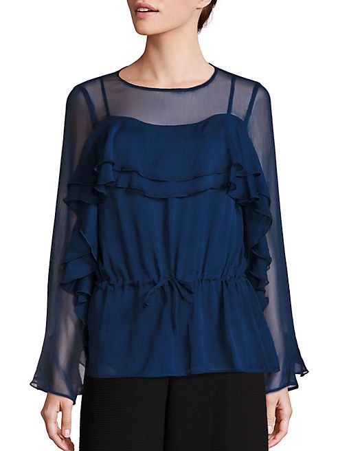 See by Chloé - Tie-Waist Georgette Blouse