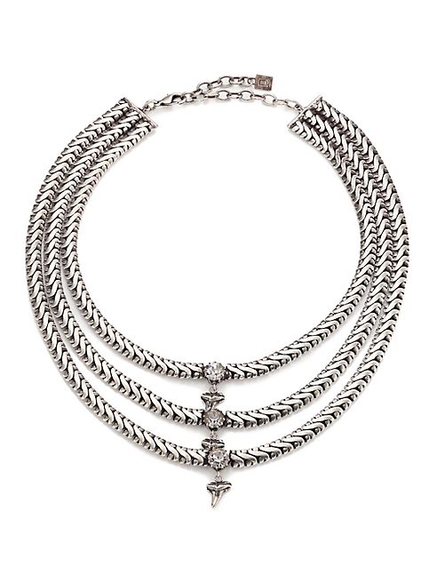 DANNIJO - Zayd Three-Row Crystal Necklace