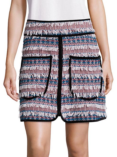 See by Chloé - Patch Pocket Tweed Skirt