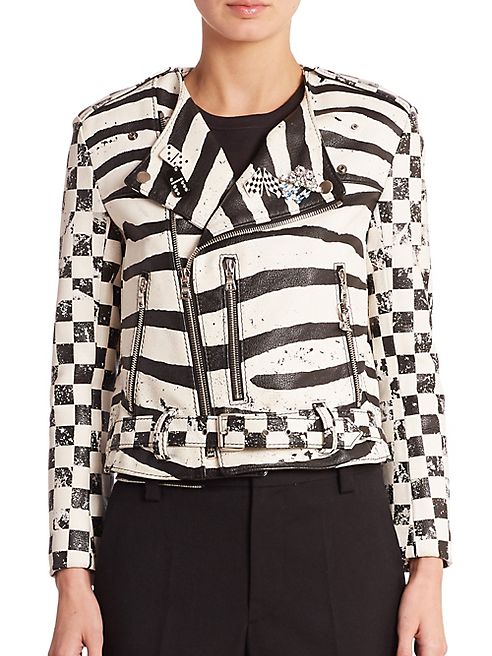 Marc Jacobs - Zebra Moto Jacket