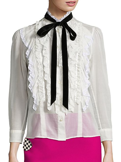 Marc Jacobs - Cotton Ruffle Blouse