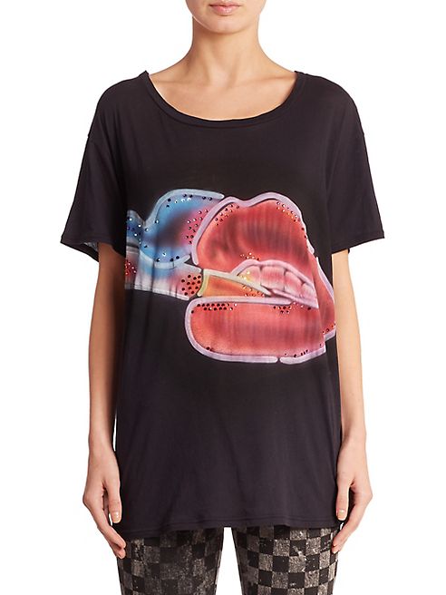 Marc Jacobs - Smoking Lips Skater Tee