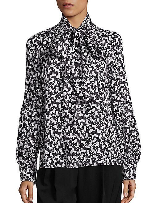 Marc Jacobs - Poodle Print Silk Blouse