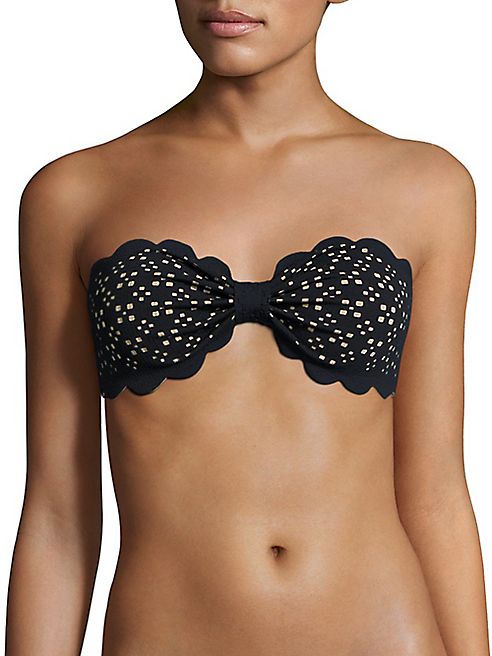 Marysia - Antibes Scalloped Bandeau Bikini Top