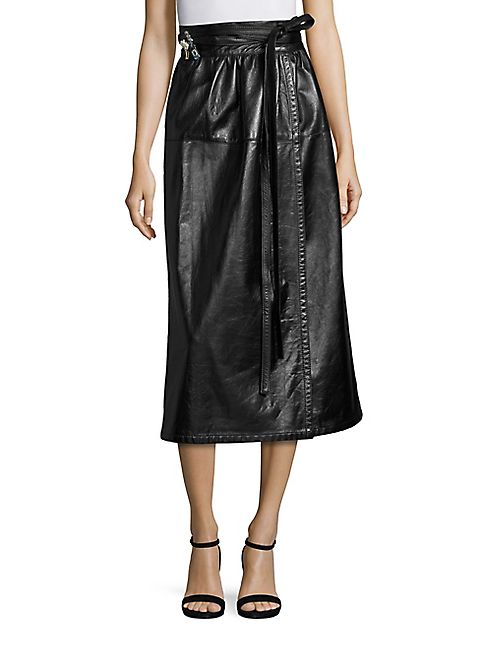 Marc Jacobs - Leather Wrap Skirt