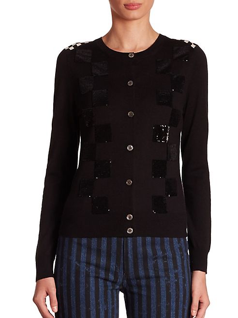 Marc Jacobs - Sequin Checkered Cardigan