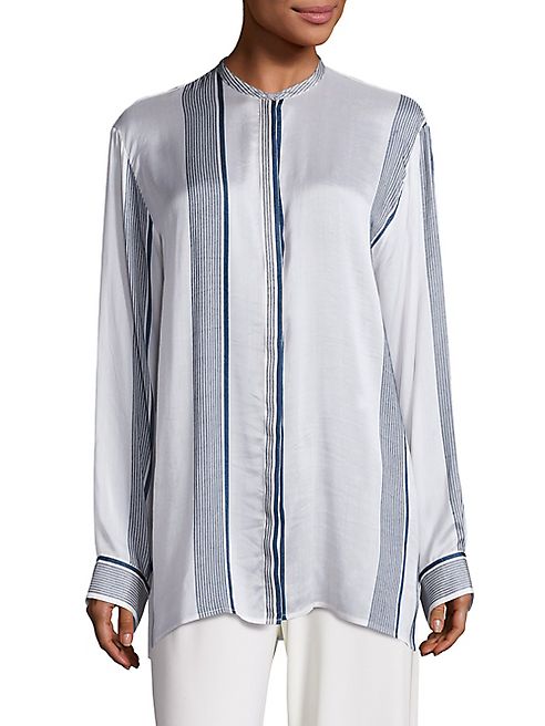 The Row - Stola Striped Silk Blouse