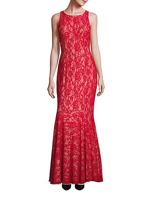 Aidan Mattox - Lace Mermaid Gown