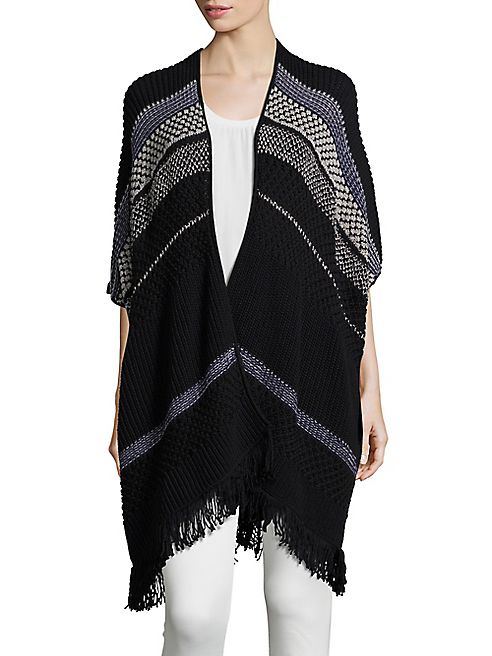 Joie - Jolana Textured Tribal Knit Poncho