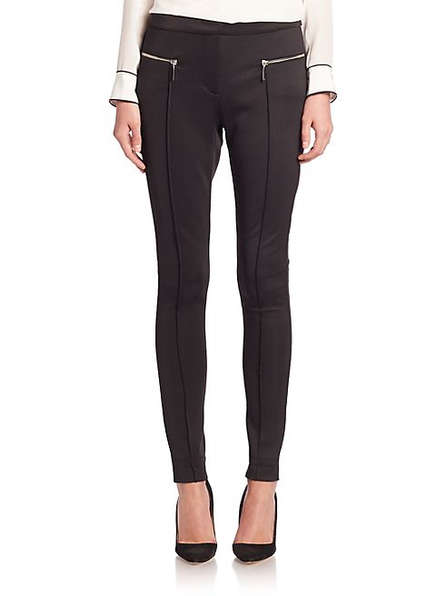 Armani Collezioni - Armani Jeans Solid Zip Leggings