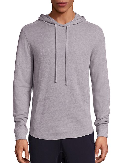 Vince - Raw Edge Ribbed Hoodie