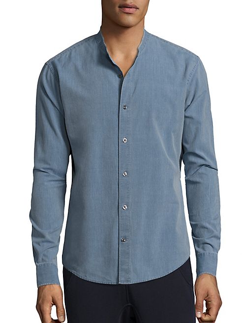 Vince - Chambray Button-Up Shirt