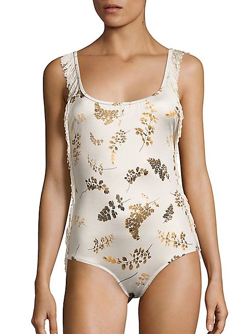 Made By Dawn - Glimmer Petal 2 One-Piece Fringed Swimsuit