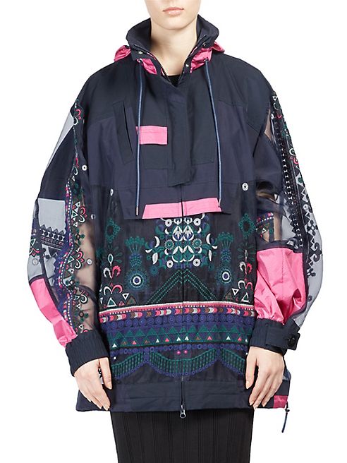 Sacai - Tribal Lace Blouson Anorak