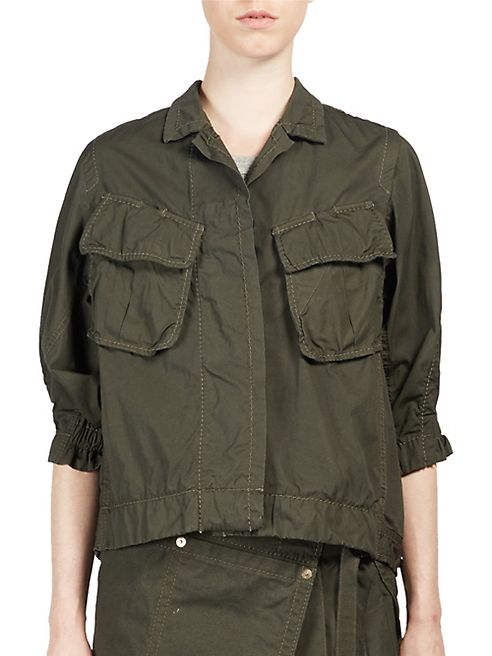 Sacai - Overdyed Cargo Pocket Shirt