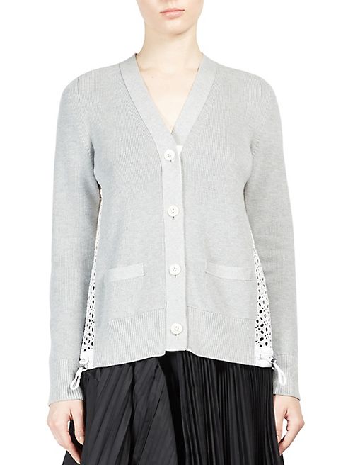 Sacai - Dot Lace Cardigan