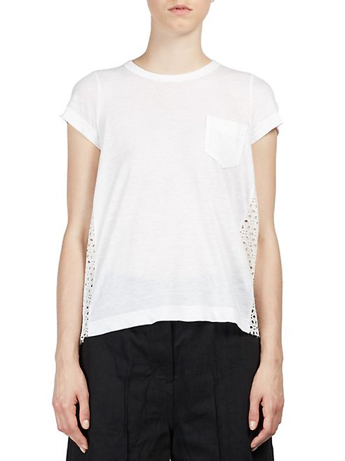 Sacai - Dot Lace Tee