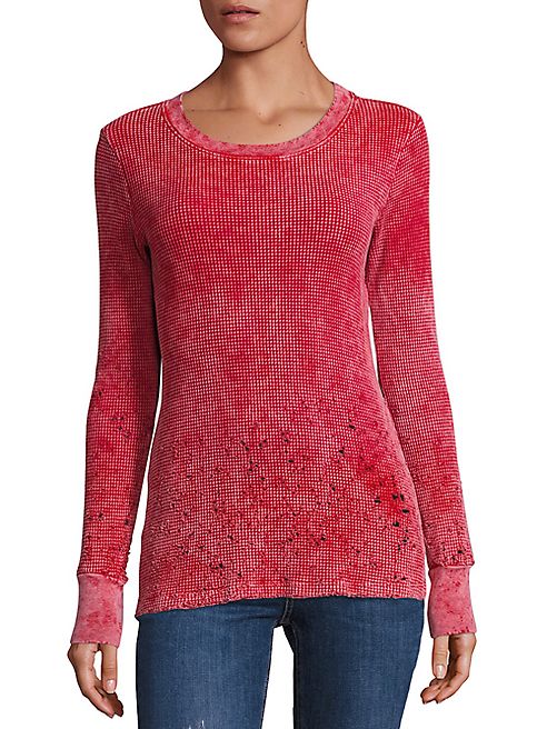 Cotton Citizen - The Monaco Distressed Thermal Top