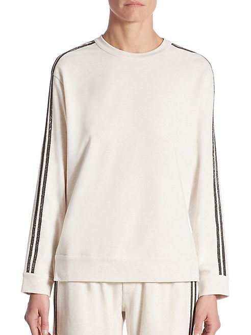 Brunello Cucinelli - Cotton-Blend Striped Pullover