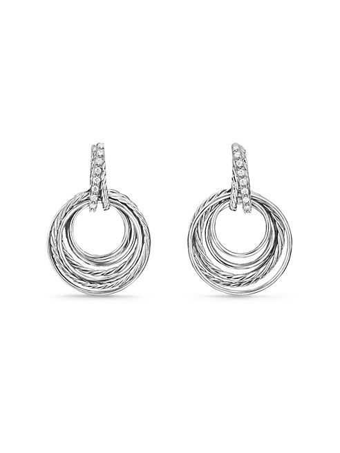 David Yurman - Crossover Drop Earrings with Diamonds