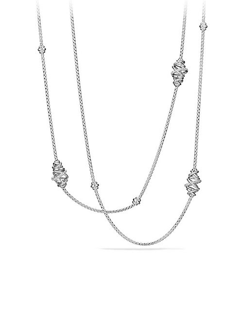 David Yurman - Crossover Station Necklace with Diamonds