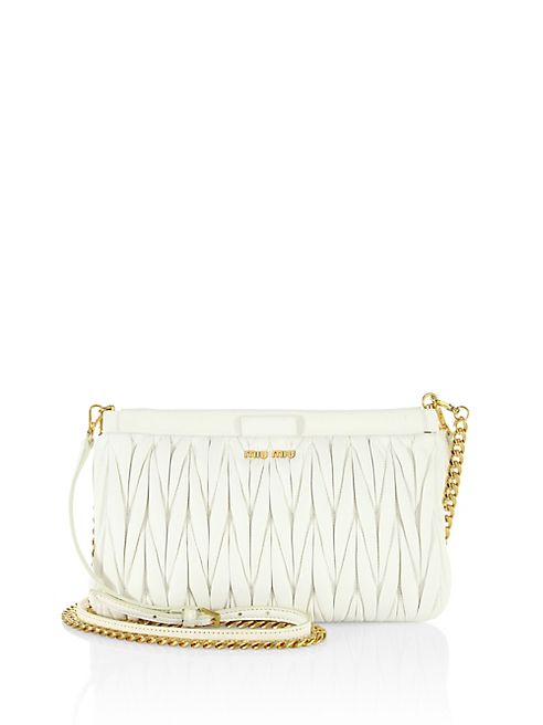 Miu Miu - Matelassé Leather Chain Crossbody Bag