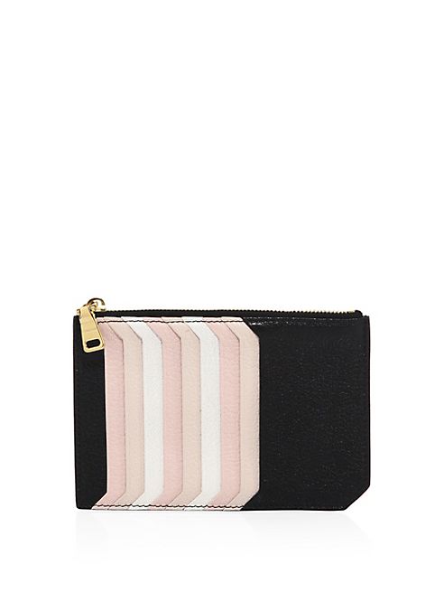 Miu Miu - Madras Multicolor Leather Card Case