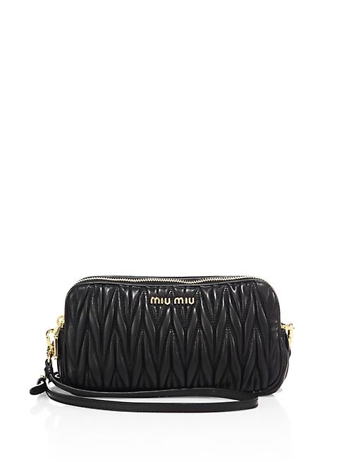 Miu Miu - Matelassé Leather Wristlet