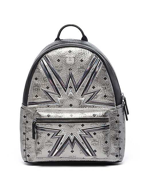 MCM - Stark Cyber Flash Medium Coated Canvas Backpack