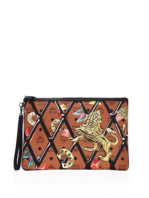 MCM - Motif Rombi Zip Pouch