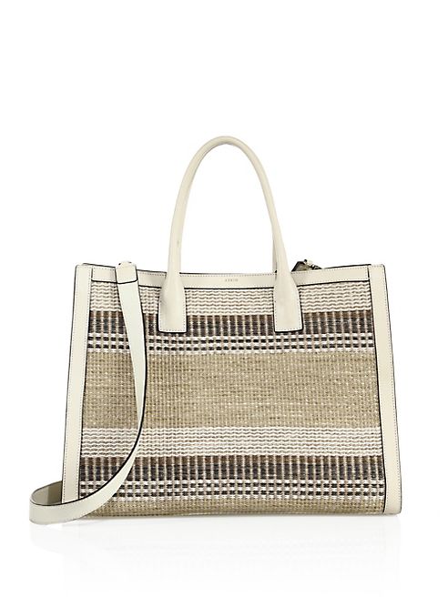 AERIN - Resort 17 Shopper Grainy Leather Tote