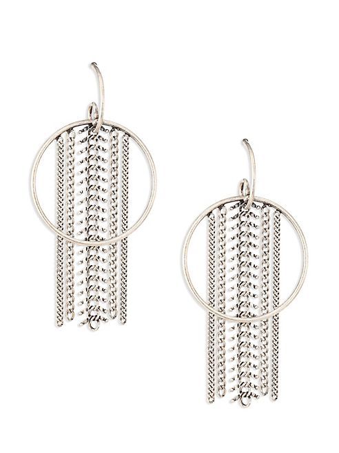 DANNIJO - River Chain Fringe Hoop Earrings/2