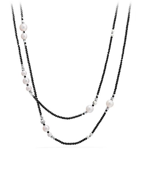 David Yurman - Oceanica Tweejoux Necklace with Pearls and Tahitian Grey Pearls