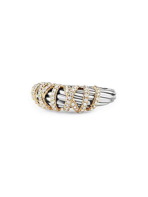 David Yurman - Helena Ring with Diamonds and 18K Gold