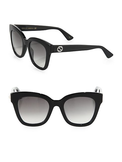 Gucci - 50MM Square Cat Eye Sunglasses