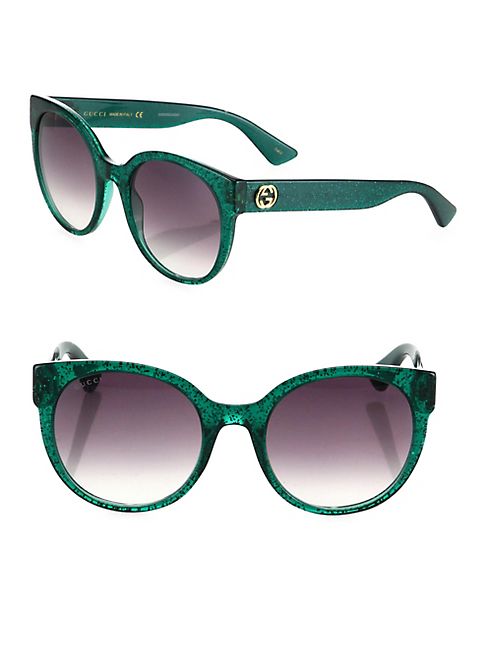 Gucci - 54MM Glitter Cat Eye Sunglasses