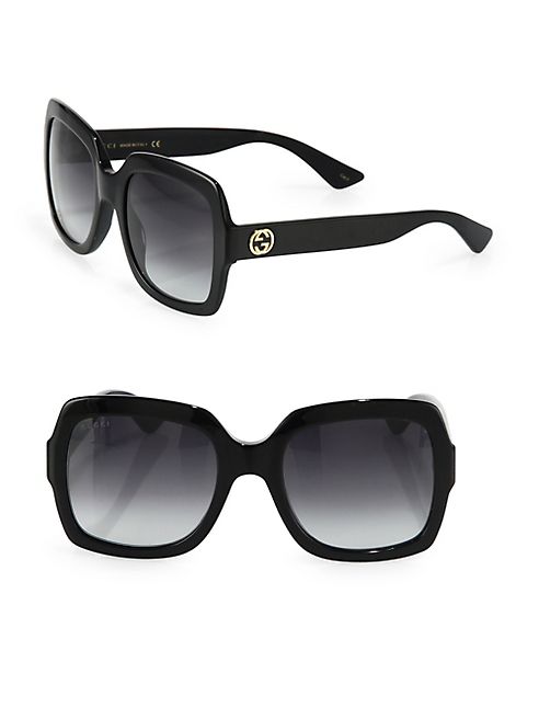 Gucci - 54MM Oversized Square Sunglasses