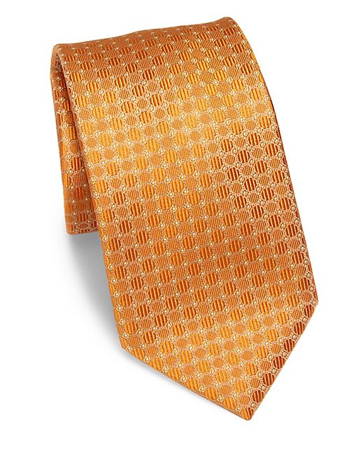 Brioni - Textured Circle Silk Tie