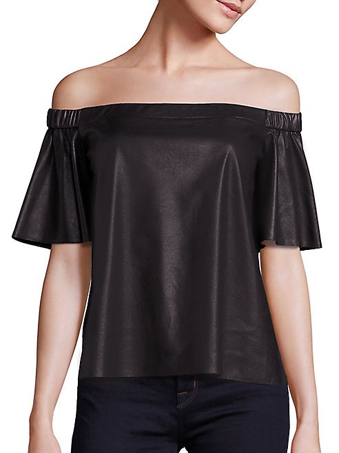 Bailey 44 - Cindy Faux Leather Top