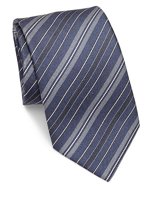 Brioni - Diagonal Striped Silk Tie